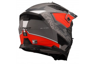 CASCO JET LS2 DRIFTER OF606 DEVOR M. SILVER TITANIUM RED-06