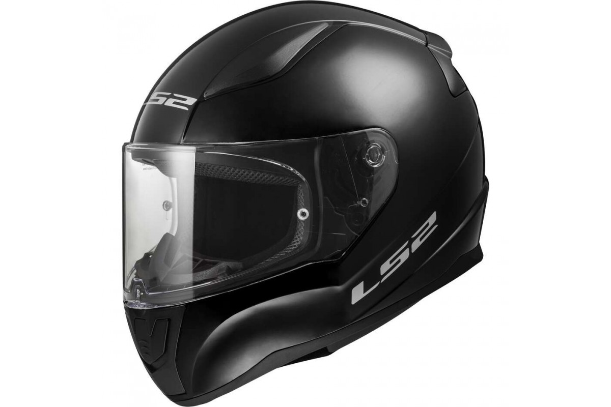 CASCO INTEGRALE LS2 RAPID II FF353 NERO LUCIDO
