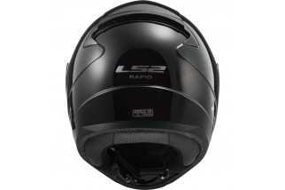 CASCO INTEGRALE LS2 RAPID II FF353 NERO LUCIDO
