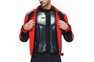 HYDRAFLUX 2 AIR D-DRY® - GIACCA MOTO IMPERMEABILE UOMO BLACK/LAVA RED