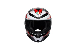 CASCO INTEGRALE AGV K6 S IN FIBRA CARBOARAMIDICA ECE 2206 KARVE MATT BLACK/GREY/RED