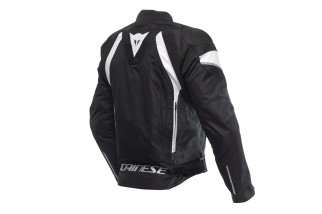 AVRO 5 TEX - GIACCA MOTO IN TESSUTO UOMO BLACK/WHITE/BLACK