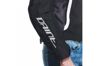 AVRO 5 TEX - GIACCA MOTO IN TESSUTO UOMO BLACK/WHITE/BLACK