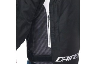 AVRO 5 TEX - GIACCA MOTO IN TESSUTO UOMO BLACK/WHITE/BLACK