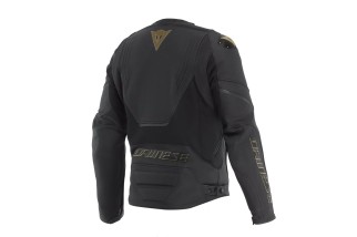 RACING 5 - GIACCA MOTO IN PELLE UOMO BLACK/GOLD