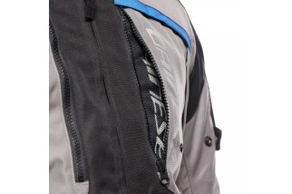 GULLFOSS D-DRY - GIACCA MOTO ADVENTURE 4 STAGIONI DA UOMO GARGOYLE/BLACK/BLUE