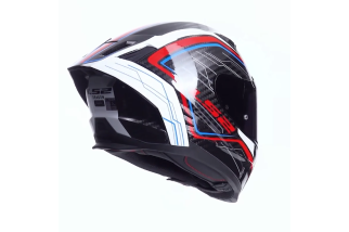 CASCO INTEGRALE IN CARBONIO LS2 DRAGON FF807 SUBIC WHITE BLUE RED GLOSS