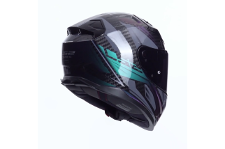 CASCO INTEGRALE IN CARBONIO LS2 VECTOR II CARBON FF811 SAVAGE CHAMELEON-06 GLOSS
