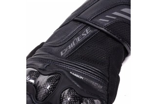 DAINESE REACTO CARBON - GUANTI MOTO LUNGHI IN PELLE UOMO BLACK/ANTHRACITE