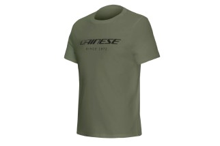 DAINESE ESSENCE WORDMARK - T-SHIRT GIROCOLLO UOMO GREEN-BRONZE