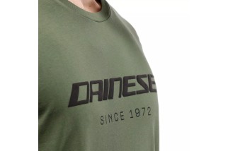 DAINESE ESSENCE WORDMARK - T-SHIRT GIROCOLLO UOMO GREEN-BRONZE