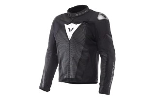 DAINESE VENTAR AIR TEX - GIACCA MOTO ESTIVA IN TESSUTO UOMO BLACK ANTHRACITE WHITE