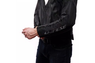 DAINESE VENTAR AIR TEX - GIACCA MOTO ESTIVA IN TESSUTO UOMO BLACK ANTHRACITE WHITE