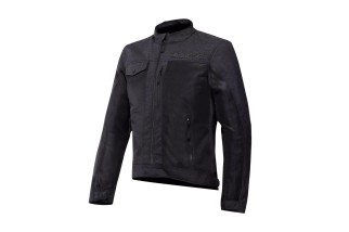 DAINESE ALFAMA AIR TEX - GIACCA MOTO ESTIVA IN TESSUTO UOMO DARK GREY BLACK