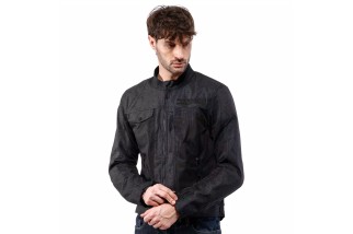 DAINESE ALFAMA AIR TEX - GIACCA MOTO ESTIVA IN TESSUTO UOMO DARK GREY BLACK