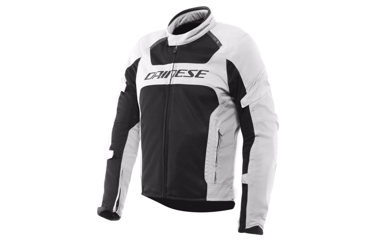 DAINESE AIR FRAME 3 TEX - GIACCA MOTO ESTIVA IN TESSUTO UOMO LIGHT GREY BLACK