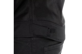 DAINESE HEROSPHERE AIR - GIUBBOTTO MOTO ESTIVO UOMO BLACK/WHITE STRIPES/RED