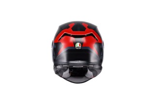 CASCO INTEGRALE AGV K7 IN FIBRA CARBOARAMIDICA ECE 2206  GLIMPSE MATT BLACK/RED