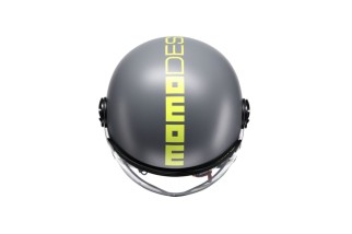 CASCO JET MOMODESIGN FGTR CLASSIC FLUO MATT GREY / YELLOW FLUO