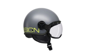 CASCO JET MOMODESIGN FGTR CLASSIC FLUO MATT GREY / YELLOW FLUO