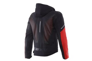 DAINESE SUPER SPRINT AIR TEX - GIACCA MOTO ESTIVA IN TESSUTO UOMO BLACK/WHITE/RED