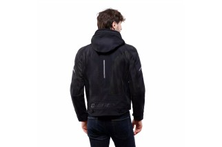 DAINESE SUPER SPRINT AIR TEX - GIACCA MOTO ESTIVA IN TESSUTO UOMO BLACK/WHITE