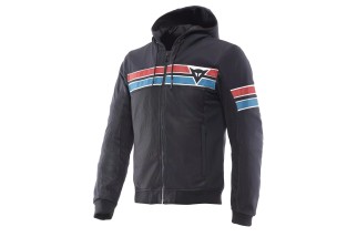 DAINESE VINTEDGE AIR TEX - GIACCA MOTO ESTIVA IN TESSUTO UOMO BLACK/BLUE/RED