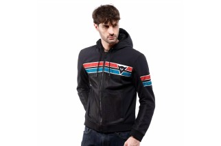 DAINESE VINTEDGE AIR TEX - GIACCA MOTO ESTIVA IN TESSUTO UOMO BLACK/BLUE/RED