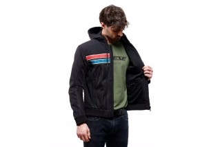 DAINESE VINTEDGE AIR TEX - GIACCA MOTO ESTIVA IN TESSUTO UOMO BLACK/BLUE/RED