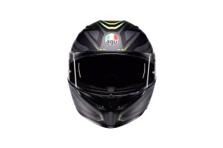 CASCO INTEGRALE AGV K3 ECE 2206 SYTH MATT BLACK YELLOW FLUO