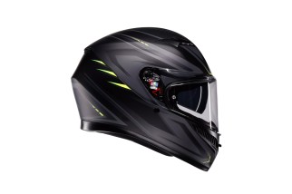 CASCO INTEGRALE AGV K3 ECE 2206 SYTH MATT BLACK YELLOW FLUO