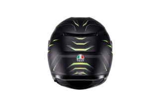 CASCO INTEGRALE AGV K3 ECE 2206 SYTH MATT BLACK YELLOW FLUO