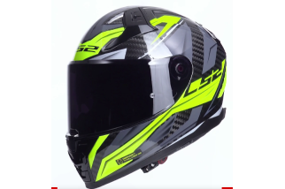 CASCO INTEGRALE IN CARBONIO LS2 VECTOR II CARBON FF811 SAVAGE GLOSS GIALLO FLUO