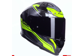 CASCO INTEGRALE IN CARBONIO LS2 VECTOR II CARBON FF811 SAVAGE GLOSS GIALLO FLUO