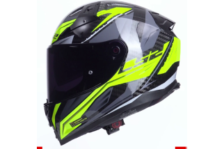 CASCO INTEGRALE IN CARBONIO LS2 VECTOR II CARBON FF811 SAVAGE GLOSS GIALLO FLUO