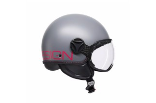 CASCO JET MOMODESIGN FGTR CLASSIC FLUO MATT GREY / FUCSIA