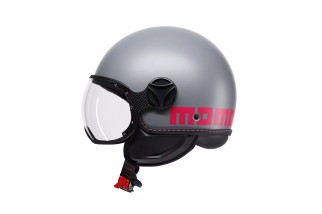 CASCO JET MOMODESIGN FGTR CLASSIC FLUO MATT GREY / FUCSIA