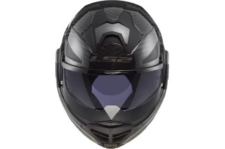 LS2 ADVANT X CARBON FF901 CASCO MODULARE REVERSIBILE 180° NERO OPACO