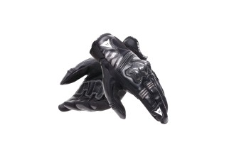 DAINESE REACTO CARBON - GUANTI MOTO LUNGHI IN PELLE UOMO BLACK/ANTHRACITE