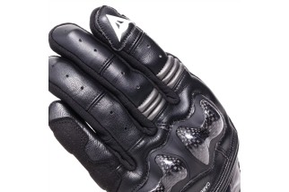 DAINESE REACTO CARBON - GUANTI MOTO LUNGHI IN PELLE UOMO BLACK/ANTHRACITE