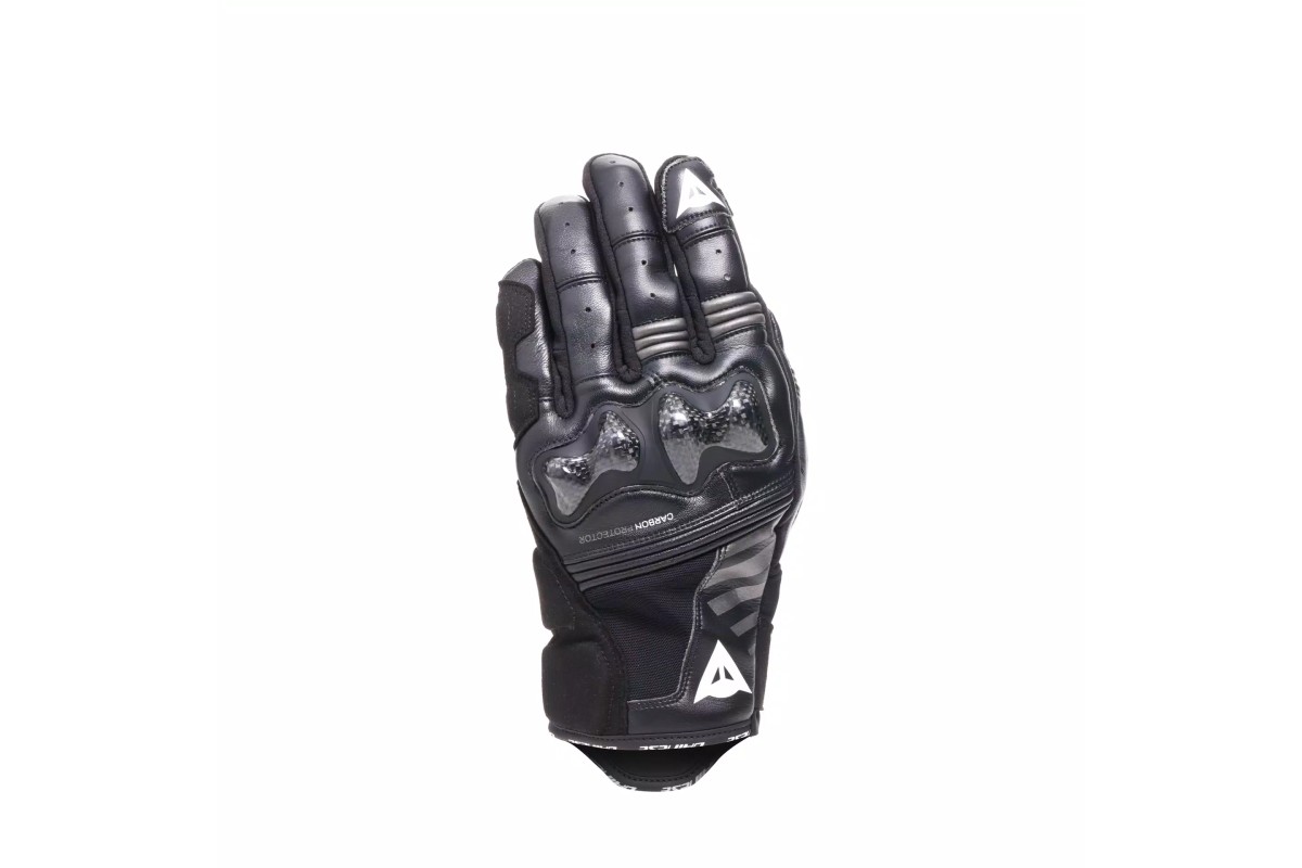 DAINESE REACTO CARBON - GUANTI MOTO LUNGHI IN PELLE UOMO BLACK/ANTHRACITE