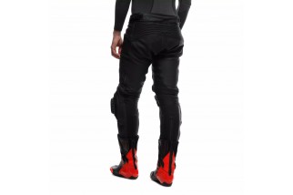 DELTA 4 - PANTALONI DA MOTO IN PELLE UOMO BLACK/BLACK
