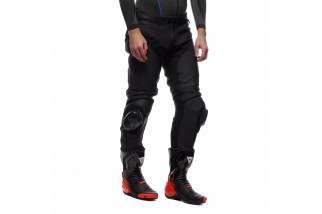 DELTA 4 - PANTALONI DA MOTO IN PELLE UOMO BLACK/BLACK