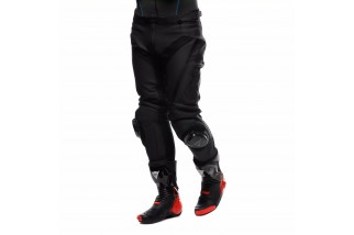 DELTA 4 - PANTALONI DA MOTO IN PELLE UOMO BLACK/BLACK