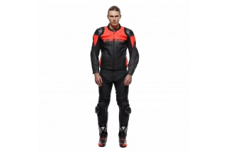 DELTA 4 - PANTALONI DA MOTO IN PELLE UOMO BLACK/BLACK