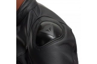 IPERATTIVA - GIACCA DA MOTO IN PELLE E TESSUTO DA UOMO