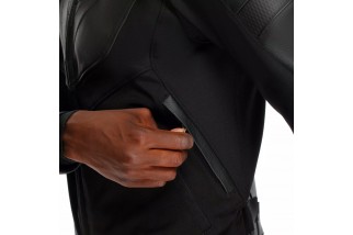IPERATTIVA - GIACCA DA MOTO IN PELLE E TESSUTO DA UOMO