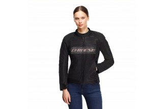 DAINESE HEROSPHERE AIR TEX - GIACCA MOTO ESTIVA DONNA BLACK/WHITE/PEACH