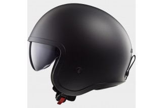 CASCO LS2 SPITFIRE II OF599 SOLID MATT BLACK-06