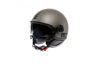 CASCO MOTO JET MOMODESIGN FGTR EVO MONO E2206 TITANIO OPACO / NERO